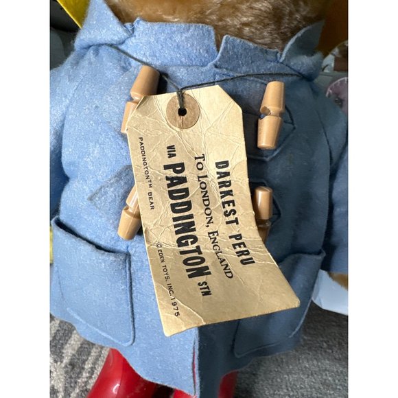 Vintage Paddington the Bear with red boots and yellow hat - Picture 9 of 10